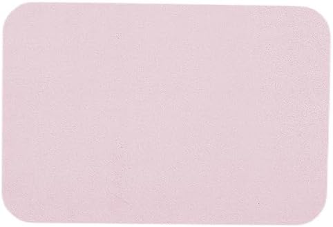 Pink Bath Mat, Bathroom Rugs Non Slip Washable Thin Absorbent Quick Dry Bath Mat Fits Under Door Bathroom Floor Mat Perfect for Bath, Shower, or Sink 16"x24" Pink