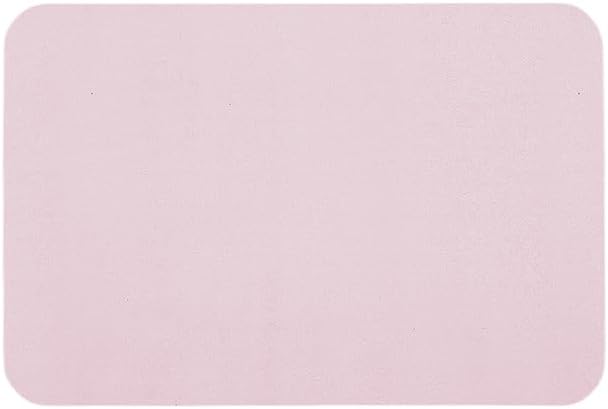 Pink Bath Mat, Bathroom Rugs Non Slip Washable Thin Absorbent Quick Dry Bath Mat Fits Under Door Bathroom Floor Mat Perfect for Bath, Shower, or Sink 20"x30" Pink