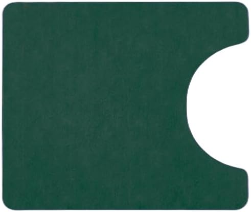 Toilet Rug, Thin Toilet Rugs U Shaped Washable Non Slip Absorbent Quick Dry Low Pile Toilet Mat, 20"x24" U Shape Dark Green