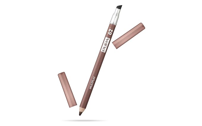 Pupa Milano Multiplay Eye Pencil - Creamy, Blendable Eyeliner With Smudge Tip - Create Long Wearing, Glamorous Intensity - Smooth, Lasting Color Liner For Waterline Or Lid - 62 Golden Brown - 0.04 Oz