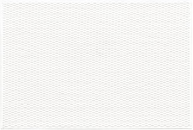 Bathroom Rugs Non Slip Washable, Super Absorbent Thin Bath Mat Quick Dry Low Pile Bathroom Rug, White 24"x36"
