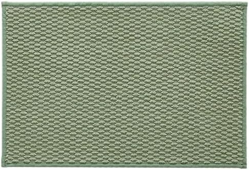 Bathroom Rugs Non Slip Washable, Super Absorbent Thin Bath Mat Small Quick Dry Low Pile Bathroom Rug, Sage Green 16"x24"