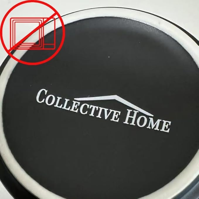 COLLECTIVE HOME - Monogram Ceramic Mugs, 15 oz Golden Initial Black Coffee Cups, Elegant Alphabet Tea Mugs, Elegant Personalized Mug with Gift Box, Unique Mug with Double Side Capital Lette (S)