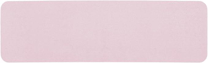 Pink Bath Mat, Bathroom Rugs Non Slip Washable Thin Absorbent Quick Dry Bath Mat Fits Under Door Bathroom Floor Mat Perfect for Bath, Shower, or Sink 17"x59" Pink