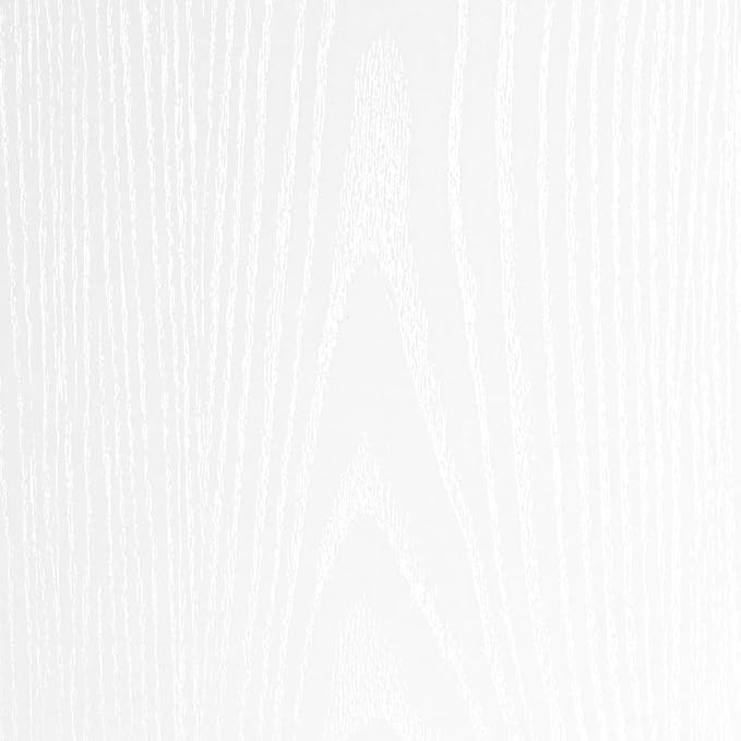 24 Inch Floating Shelves for Wall Set of 2, 8"D Wood Grain Bathroom Shelves with Invisible Brackets, Easy Install Engineered Wood Storage Shelves for Kitchen, Living Room, Bedroom, White Finish