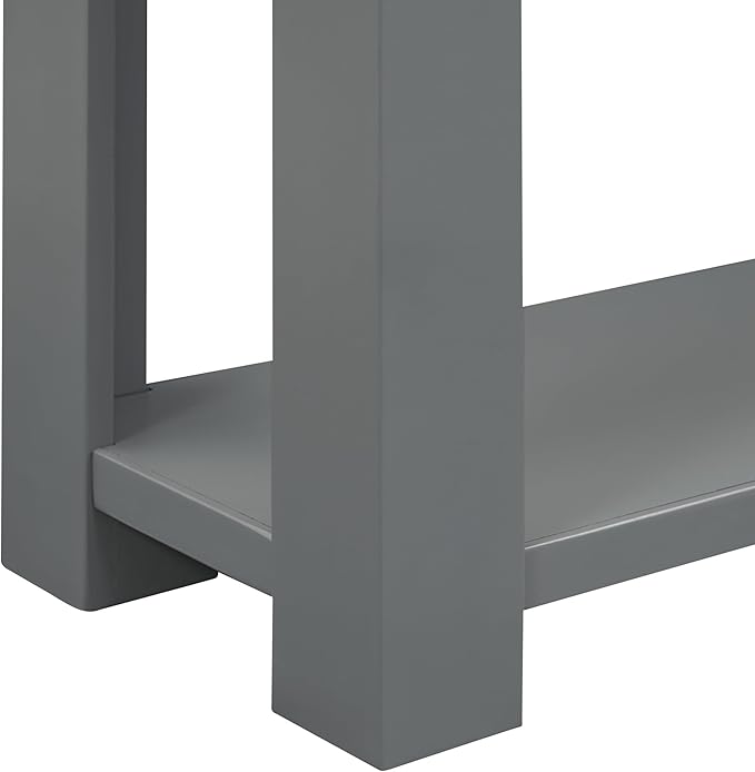 Solid Wood Console Table 63 in Long Sofa Table Entryway Table with 4 Drawers and Bottom Shelf for Hallway Living Room Couch Table,Fully Assembled,63" Tan