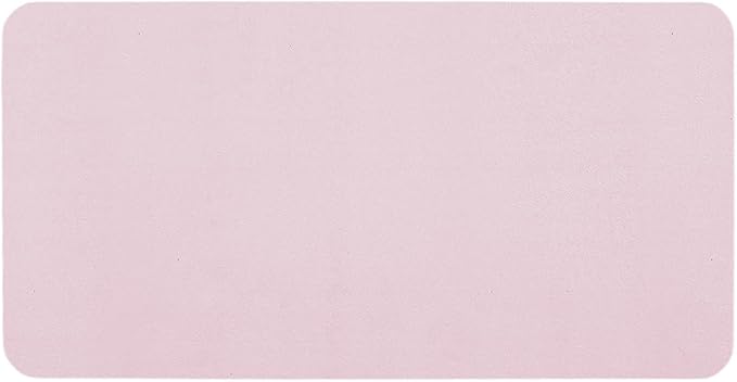 Pink Bath Mat, Bathroom Rugs Non Slip Washable Thin Absorbent Quick Dry Bath Mat Fits Under Door Bathroom Floor Mat Perfect for Bath, Shower, or Sink 24"x48" Pink