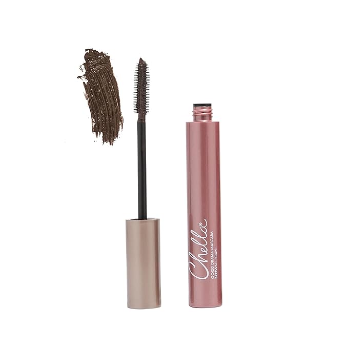 Chella Good Drama Vegan Mascara, 0.33 Fl. Oz (Brown)