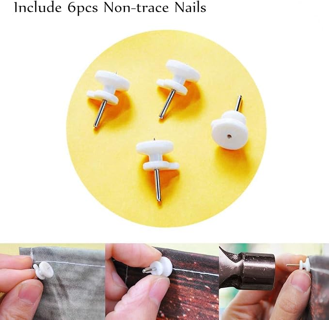 LB Fantasy Bookshelf Moon Tapestry, Forest Tree and Vintage Library Classroom Wall Tapestry for Bedroom, Galaxy Cool Wall Art for Living Room Dorm Home Decor Ready to Hanging, 60 x 40 Inches