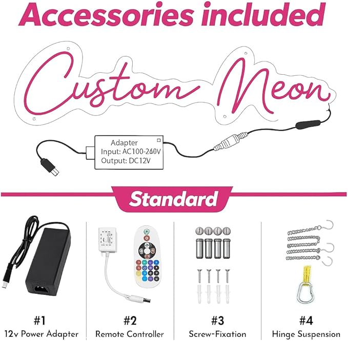 Custom UV Printed Logo Neon Sign - Personalized Business LED Name Light for Salon, Shop, Bar, Office, Nails, Beauty Studio Wall Decor Grand Opening