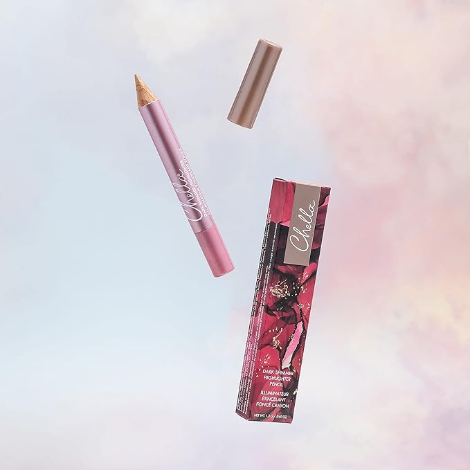Chella Highlighter Makeup Pencil - Vegan, Cruelty Free, Paraben Free, Gluten Free - Use as a Highlighter, Concealer and Under Eye Liner (Dark Shimmer)