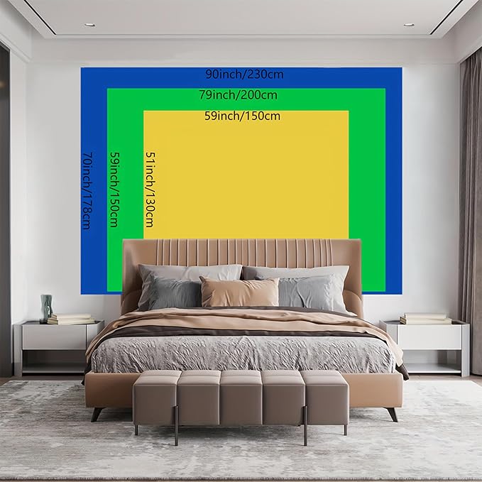 BSFHH Nature Tapestry Forest Tree Sea Cave Wall Hanging, Stream Through Rainforest Landscape Wall Art Tapestry for Bedroom Living room (Waterfall, 110" × 87", Unframed)