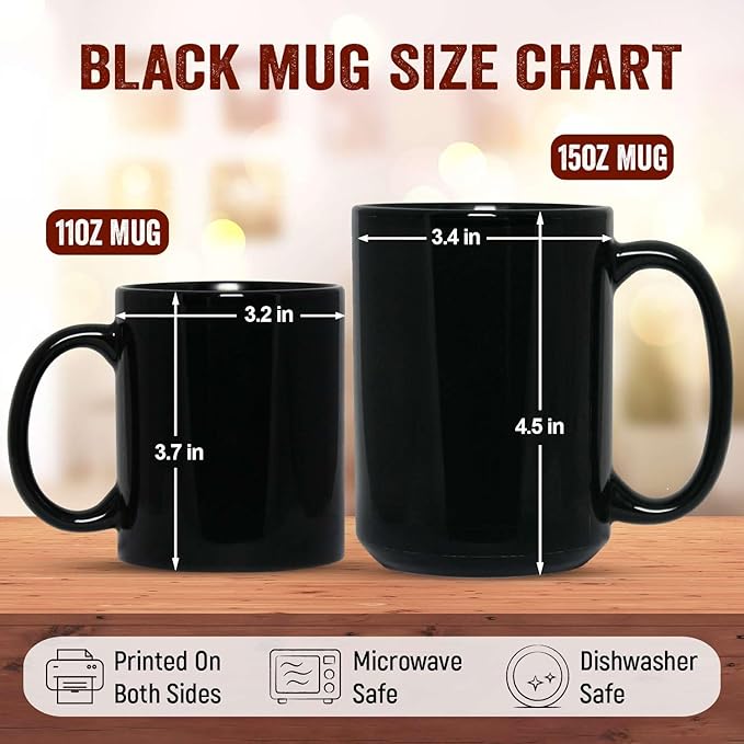 Winter Owl Design Coffee Mug - Custom Christmas Animal Black Cup, Personalized Name Themed 11oz 15oz Ceramic Cup for Owl Lovers, Xmas Decorative Gift