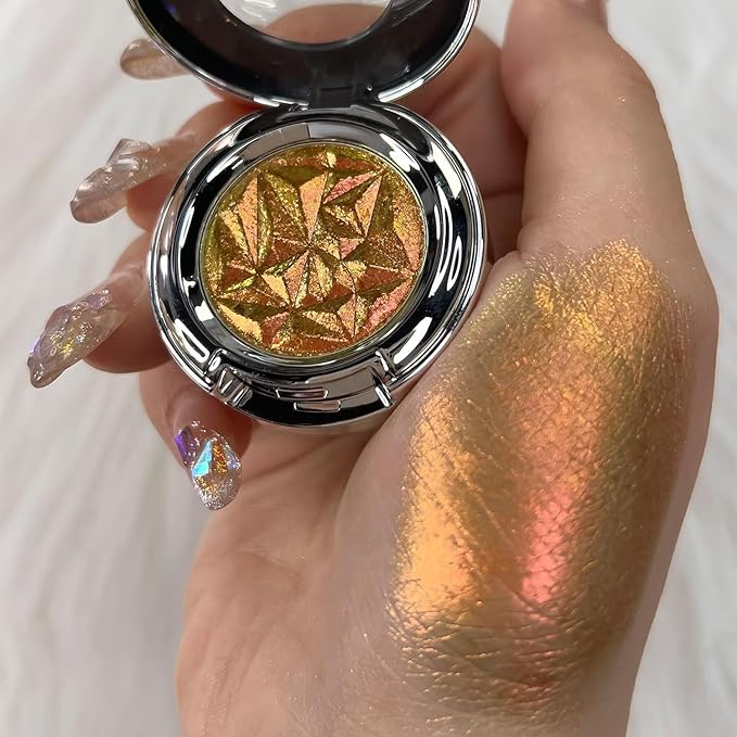 CHARMACY Multichrome Eyeshadow, Insane Shifters Chameleon Eyeshadow, Creates High-Impact, Metallic Eye Looks, 100% Vegan and Cruelty Free, 1.9g (#802)