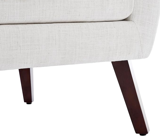 UIXE Accent Chairs Set of 2, Fabric Upholstered Armchair for Living Room, Comfy Arm Chair Single Sofa Bedroom Side Reading Seat - Flax Beige