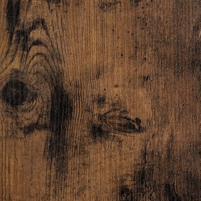 24 Inch Floating Shelves for Wall Set of 2, 8"D Wood Grain Bathroom Shelves with Invisible Brackets, Easy Install Engineered Wood Storage Shelves for Kitchen, Living Room, Bedroom, Rustic Brown Finish