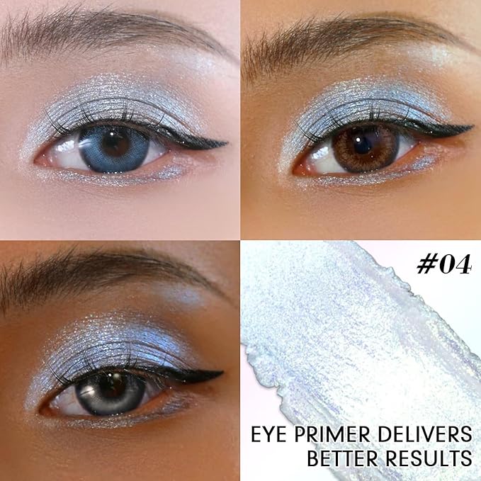 CHARMACY New Chameleon Long Stay Eyeshadow Stick, Multi-Use Cream Stick, High Pigmented, Smudge-Proof & Glide-On Smoothness for Metallic Shimmer Eye Looks, Built-in Smudger #04