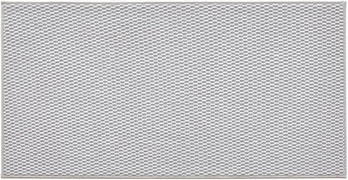 Bathroom Rugs Non Slip Washable, Super Absorbent Thin Bath Mat Quick Dry Low Pile Bathroom Rug, Light Grey 24"x47"
