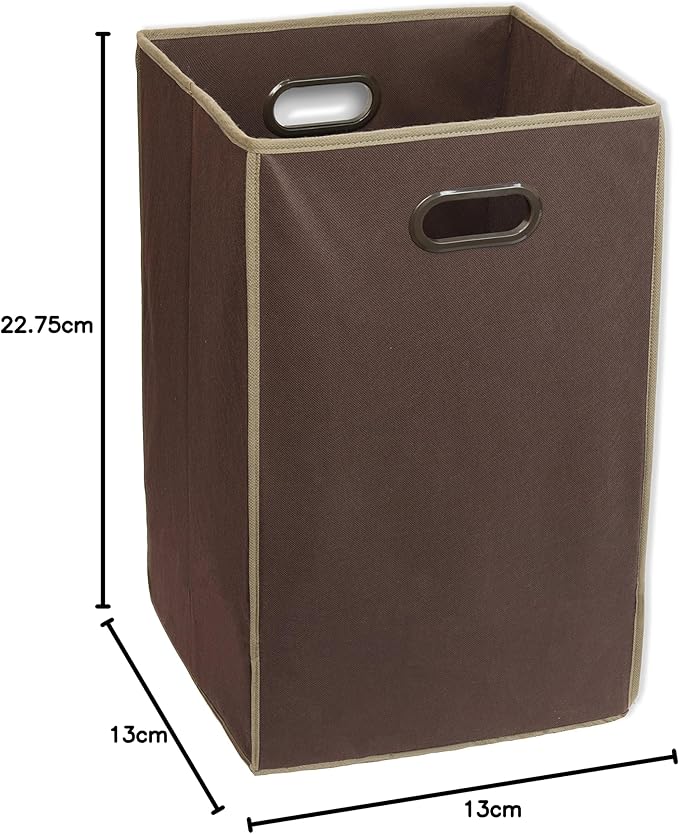 Simple Houseware Foldable Closet Laundry Hamper Basket, Brown