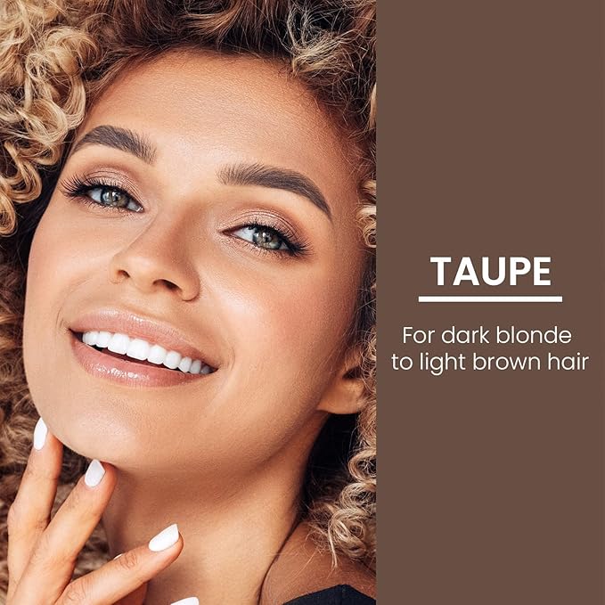 True + Luscious Brow Definer Pencil - Pomade & Powder Combo With Organic Castor Oil - Fills, Shapes Eyebrows - Waterproof - Taupe (Universal)