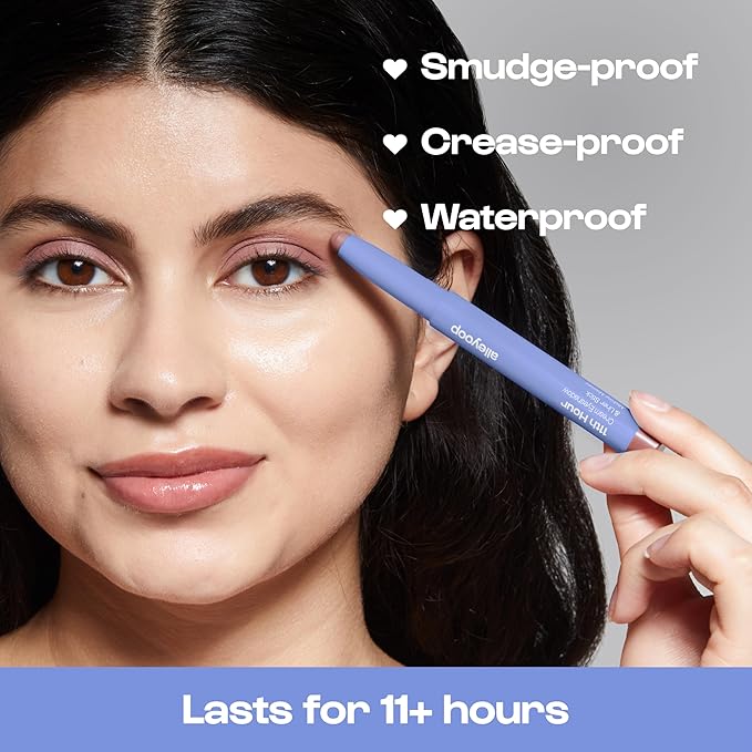 ALLEYOOP 11th Hour Waterproof Cream Eyeshadow Stick ?€? Long-Lasting Eye Shadow Pencil & Eyeliner, Cream to Powder Stick & Highlighter ?€? Smudge-Proof Eyeshadow Matte, Making Mauve Matte
