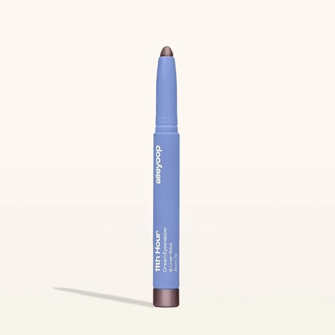 ALLEYOOP 11th Hour Waterproof Cream Eyeshadow Stick ?€? Long-Lasting Eye Shadow Pencil & Eyeliner, Cream to Powder Stick & Highlighter ?€? Smudge-Proof Eyeshadow Shimmer, Plum Up Shimmer