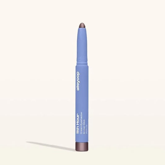 ALLEYOOP 11th Hour Waterproof Cream Eyeshadow Stick ?€? Long-Lasting Eye Shadow Pencil & Eyeliner, Cream to Powder Stick & Highlighter ?€? Smudge-Proof Eyeshadow Shimmer, Plum Up Shimmer