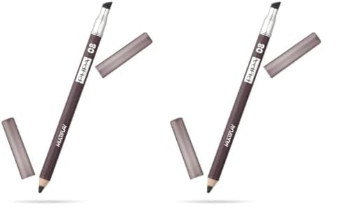 Pupa Milano Multiplay Eye Pencil - Creamy, Blendable Eyeliner With Smudge Tip - Create Long Wearing, Glamorous Intensity - Smooth, Lasting Color Liner For Waterline Or Lid - 08 Basic Brun - 0.04 Oz