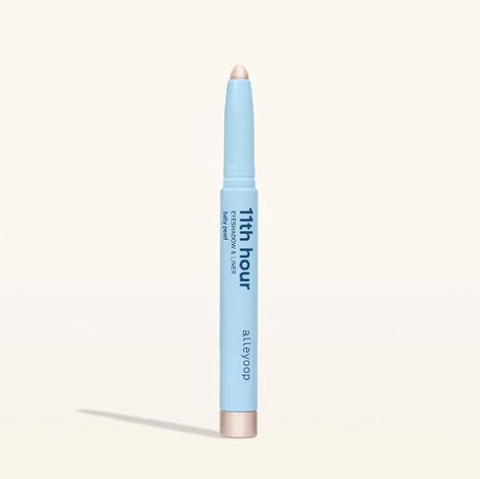 ALLEYOOP 11th Hour Waterproof Cream Eyeshadow Stick ?€? Long-Lasting Eye Shadow Pencil & Eyeliner, Cream to Powder Stick & Highlighter ?€? Smudge-Proof Eyeshadow Shimmer, Baby Pearl Shimmer