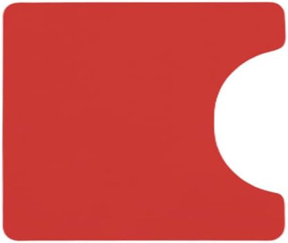 Toilet Rug, Thin Toilet Rugs U Shaped Washable Non Slip Absorbent Quick Dry Low Pile Toilet Mat, 20"x24" U Shape Red