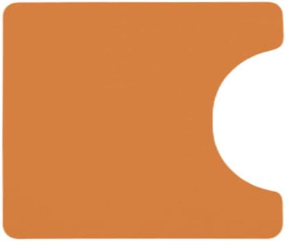 Toilet Rug, Thin Toilet Rugs U Shaped Washable Non Slip Absorbent Quick Dry Low Pile Toilet Mat, 20"x24" U Shape Orange