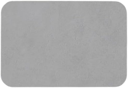 Bathroom Mat Quick Dry, Bathroom Rugs Non Slip Washable Thin Absorbent Bath Mat Fits Under Door Bathroom Floor Mat Perfect for Bath, Shower, or Sink 16"x24" Light Grey