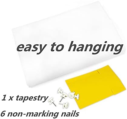 HVEST Rainbow Cloud Tapestry Wall Hanging, Rainbow and Pink Cloud with Glow Sunshine in Pastel Sky Tapestry, Aesthetic Nature Landscape Tapestry for Living Room Bedroom Aesthetic Decor, 36L x 48W Inches