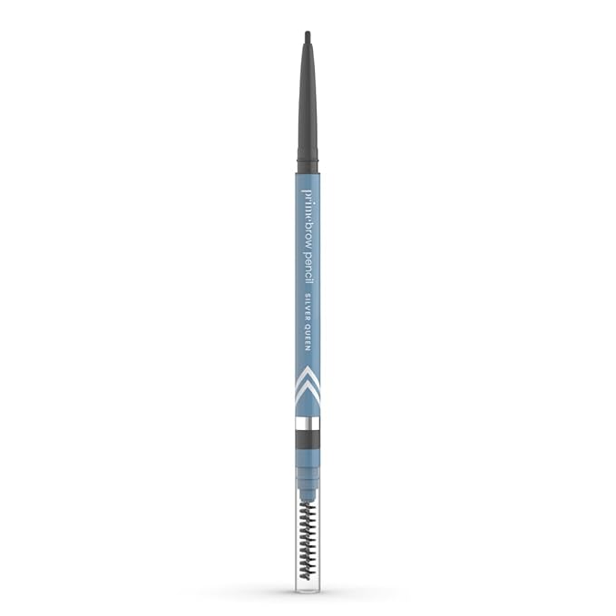 PrimeBrow Pencil for Mature Women ?€? Ultra-Precise Tip for Natural, Hair-Like Strokes ?€? Smudge-Proof & Long-Lasting Wear ?€? Great for Thinning, Sparse, or Graying Brows (Silver Queen)