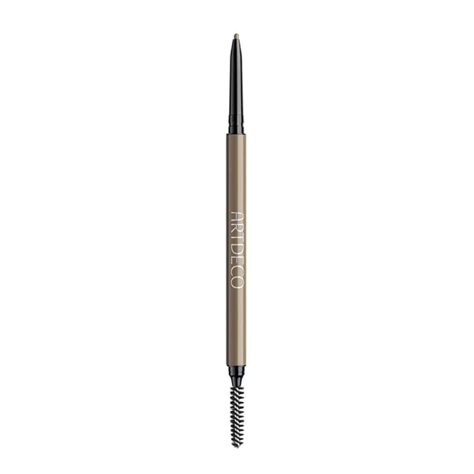 ARTDECO Ultra Fine Brow Liner - Ash Brown - Thin Twist-Out Tip Creates Ultra-Fine Lines - Integrated Grooming Brush - Smudge-Proof & Waterproof - Eyebrow Pencil - Eye Makeup - Vegan - 0.03 Oz