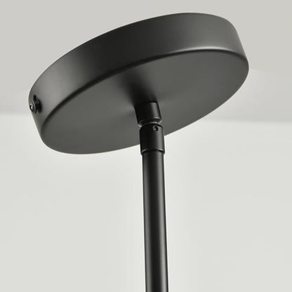 Black Pendant Lights Kitchen Island - Seeded Glass Pendant Light Fixture Multiple Stems Rods (3 Pack with Rod seeded Glass)