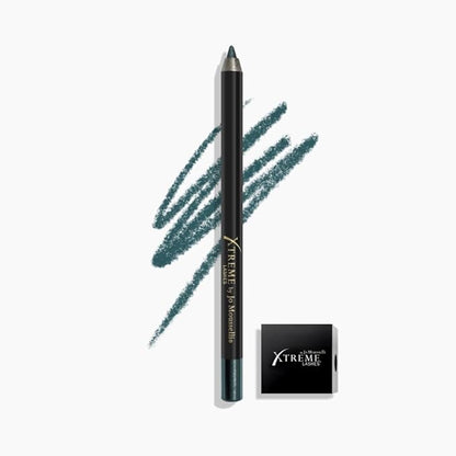 Xtreme Lashes GlideLiner Long Lasting Eye Pencil with Sharpener, Velvet Teal, 0.04 Oz, Waterproof Makeup, Gel Formula, Blendable, Smudge, Fade, & Sweat Proof
