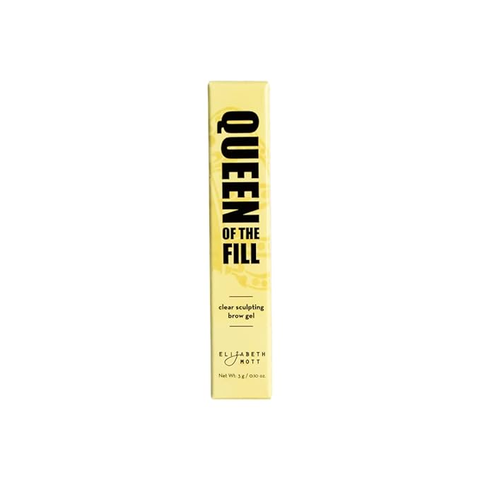Elizabeth Mott Queen of the Fill Clear Brow Gel ?€? Long-Lasting Sculpting & Shaping Gel Setter to Control, Tame & Define Eyebrows with Natural Finish ?€? Smudge-Proof, Lightweight, Quick-Dry Formula ?€? 3g