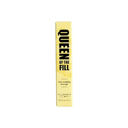 Elizabeth Mott Queen of the Fill Clear Brow Gel ?€? Long-Lasting Sculpting & Shaping Gel Setter to Control, Tame & Define Eyebrows with Natural Finish ?€? Smudge-Proof, Lightweight, Quick-Dry Formula ?€? 3g