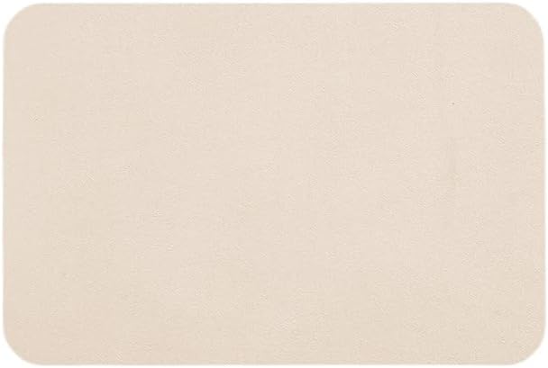 Bathroom Mat Quick Dry, Bathroom Rugs Non Slip Washable Thin Absorbent Bath Mat Fits Under Door Bathroom Floor Mat Perfect for Bath, Shower, or Sink 20"x30" Beige