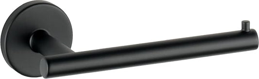 Delta Trinsic (1-Pack) Toilet Paper Holder Matte Black Tissue Roll Holder for Bathroom Organization and Storage Single Post Toilet Tissue Holder Wall Bathroom Accessories 75950-BL