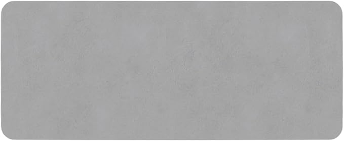 Bathroom Mat Quick Dry, Bathroom Rugs Non Slip Washable Thin Absorbent Bath Mat Fits Under Door Bathroom Floor Mat Perfect for Bath, Shower, or Sink 24"x60" Light Grey