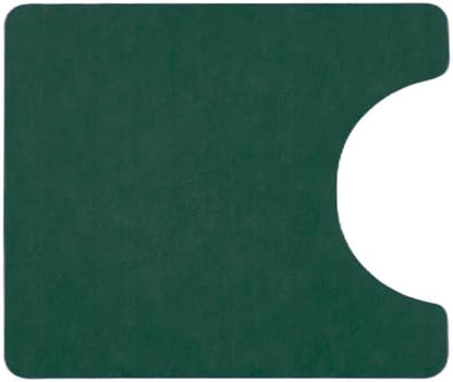 Toilet Rug, Thin Toilet Rugs U Shaped Washable Non Slip Absorbent Quick Dry Low Pile Toilet Mat, 20"x24" U Shape Dark Green