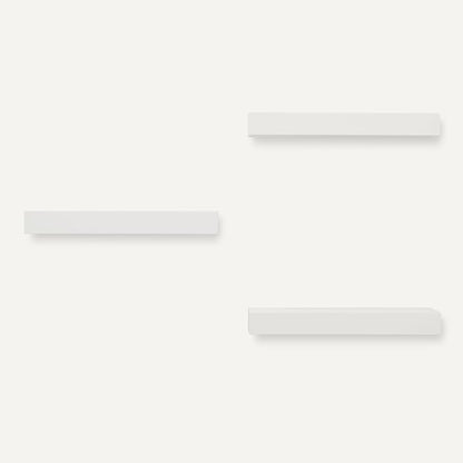 Amazon Basics Wood Floating Wall Shelves, Pack of 3, White, 15.8" x 5" x 1.8"