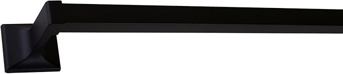 Design House 544577 Millbridge Modern 24-inch Towel Bar for Bathroom Bedroom Closet or Kitchen Matte Black