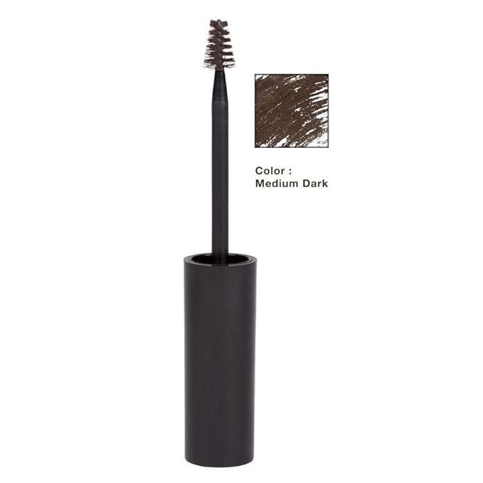 Elizabeth Mott Eyebrow Gel Makeup ?€? Queen of the Fill Brow Tint & Volumizing Filler & Setter ?€? Water-Resistant, Long-Lasting ?€? Covers Grays, Defines & Shapes ?€? Cruelty-Free ?€? Dark Medium Brown, 4g