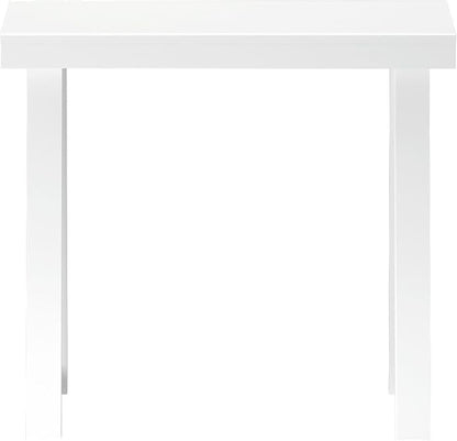 Plank+Beam Solid Wood Console Table, 36 Inch, Sofa Table, Narrow Entryway Table for Hallway, Behind The Couch, Living Room, Foyer, Easy Assembly, White