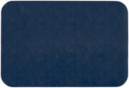 Bathroom Mat Quick Dry, Bathroom Rugs Non Slip Washable Thin Absorbent Bath Mat Fits Under Door Bathroom Floor Mat Perfect for Bath, Shower, or Sink 16"x24" Navy Blue