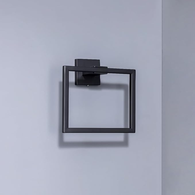 10-Piece Bathroom Hardware Set - Matte Black SUS304 Stainless Steel Wall-Mounted Towel Bar, Holder & Racks, 23.6 Inch