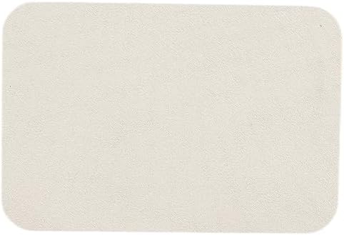 White Bath Mat, Bathroom Rugs Non Slip Washable Thin Absorbent Quick Dry Bath Mat Fits Under Door Bathroom Floor Mat Perfect for Bath, Shower, or Sink 16"x24" White